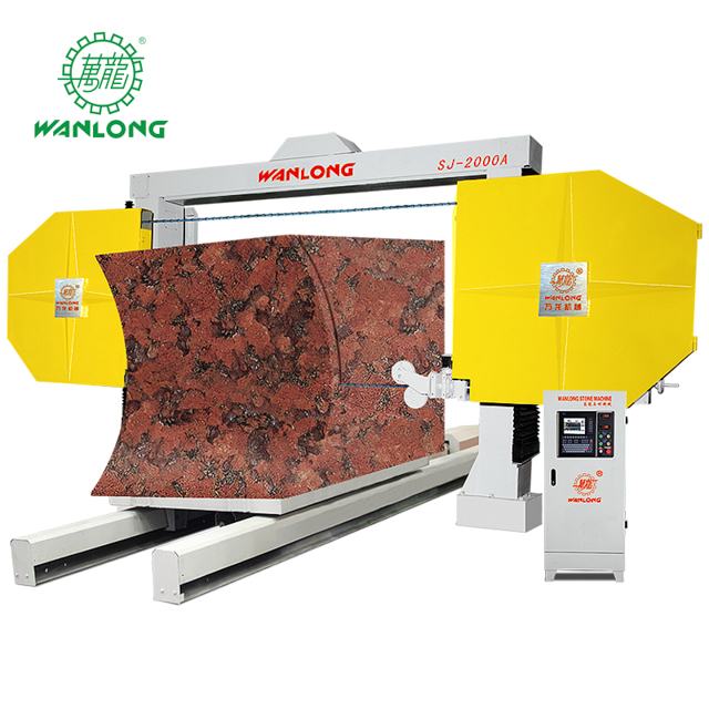 Máquina de corte de pedra de serra de fio CNC diamante cortador de bloco de mármore