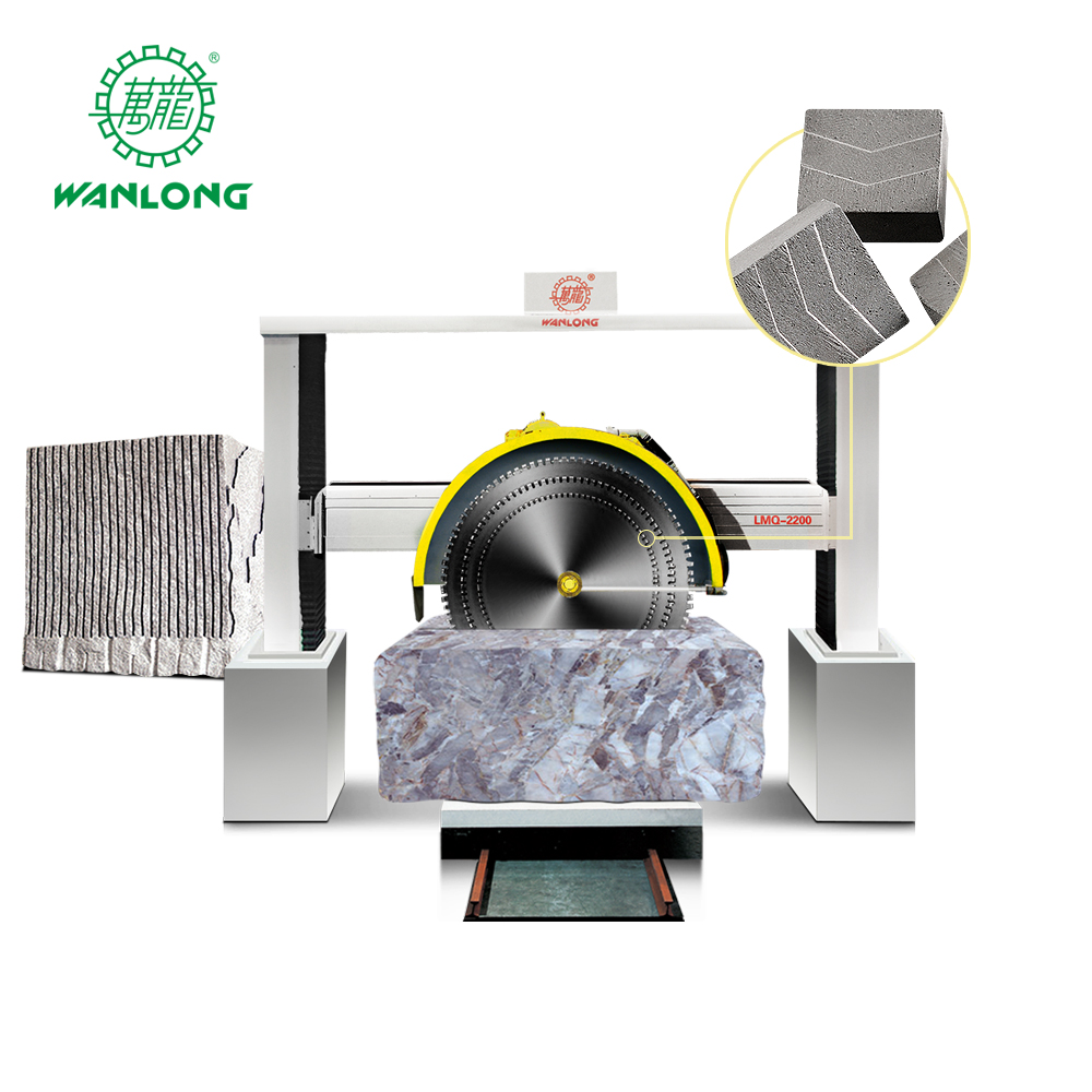 Wanlong LMQ-2200/2500 Gantry Pedra Bloco máquina de corte de mármore Granito Calcário Corte